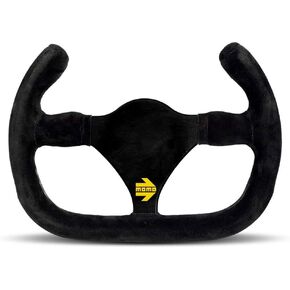 MOMO Motorsport MOD. 27 Cut Racing Steering Wheel Black Suede 270mm - R1925C/27S