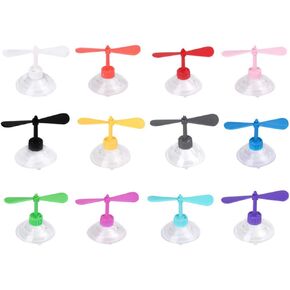 PRETYZOOM 10pcs Motorcycle Helmet Propeller Suction Helmet Topper Decoration Decorative Helmet Ornaments (Random Color)