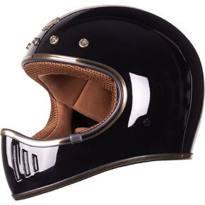 ROYAL M141 Full face Motorcycle Helmet - DOT Approved - Unisex, Classic, Elegant Design (Matte Black, M)
