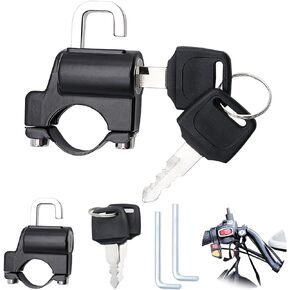 2 حزمة قفل خوذة دراجة نارية، خوذة دراجة عالمية قفل مضاد للسرقة، خوذة مقاومة للعبث قفل أمان يناسب المقود 0.8 بوصة in Kuwait