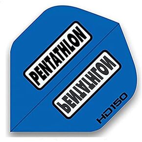 US Darts Pentathlon Blue HD150 Standard Shape Dart Flights - 3 Sets (9 Flights) - 150 Micro (ExtraTough)