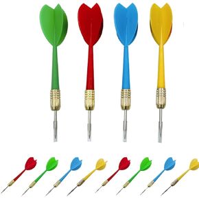 Dart, 16 Pcs Dart with Steel Tip Points for Dartboard Multicolor