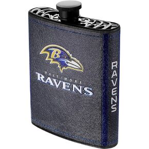 Boelter Brands NFL Baltimore Ravens Plastic Hip Flask, 7-Ounce