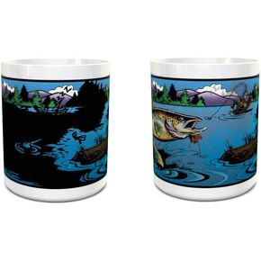 Gone Fishing Magic Mug - Color Changing Mug - Coffee Mug - Fisherman Gift - 11oz size