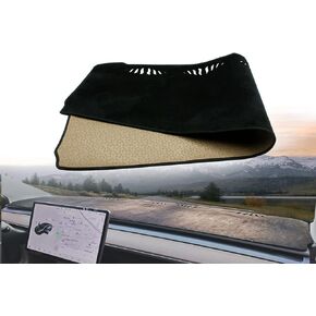 غطاء لوحة القيادة لطراز Tesla 3 Y، حصيرة لوحة القيادة من الفلانيل كبيرة الحجم متوافقة مع Tesla Model 3 Model Y 2017-2023 غطاء لوحة القيادة الزخرفية ملحقات السيارات الداخلية in Kuwait