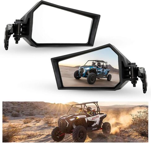 KIWI MASTER Side Mirrors Compatible for 2014-2023 Polaris RZR XP 1000 4 S 900 Turbo Trail Accessories Adjustable Folding Rear View Racing Mirror 2881198 in Saudi Arabia
