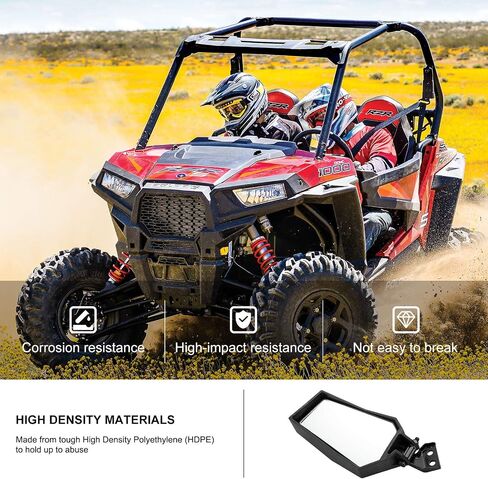 KIWI MASTER Side Mirrors Compatible for 2014-2023 Polaris RZR XP 1000 4 S 900 Turbo Trail Accessories Adjustable Folding Rear View Racing Mirror 2881198 in Saudi Arabia
