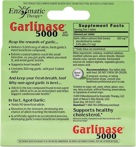 Natures Way Garlinase Fresh، 30 قيراط in Kuwait