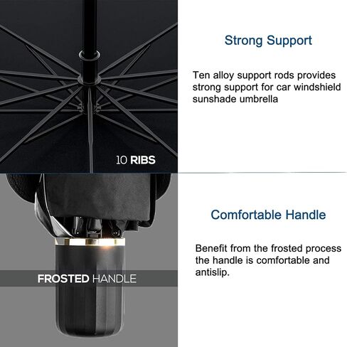 PURSUEwinnieindustries Car Windshield Sunshade Umbrella Foldable Car Sun Visor Front Window Sun Shade Cover Block UV Rays and Keeps Cars Cool in Kuwait