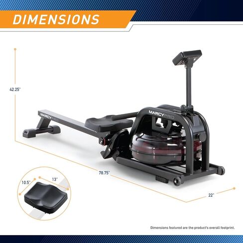 Marcy Water-Resistance Rowing Machine for Cardio Training Personal Home Gym System in Saudi Arabia