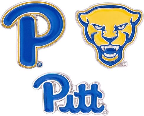 University of Pittsburgh Lapel Pins 3 Pack Panthers Pitt Logo Enamel Made of Metal (Pin Set) in Saudi Arabia