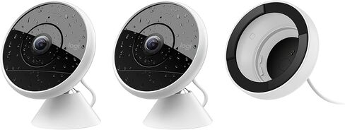 كاميرا مراقبة منزلية سلكية داخلية/خارجية من Logitech Circle 2 تعمل مع Alexa وHomeKit وGoogle، مع إعداد سهل، بدقة 1080 بكسل عالية الدقة، وزاوية عريضة 180 درجة، ورؤية ليلية، ومحادثة ثنائية الاتجاه، وتنبيهات، وتخزين مجاني لمدة 24 ساعة in Saudi Arabia