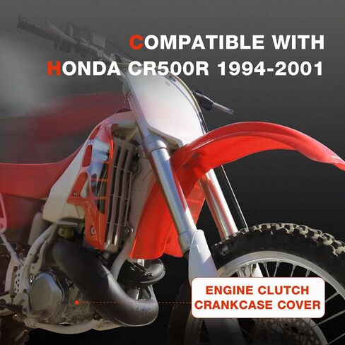 A-Premium Right Passenger Side Engine Clutch Crankcase Cover Compatible with Honda CR500R 1994-2001, Replace # 11340-MAC-670, 11340MAC670 in Saudi Arabia