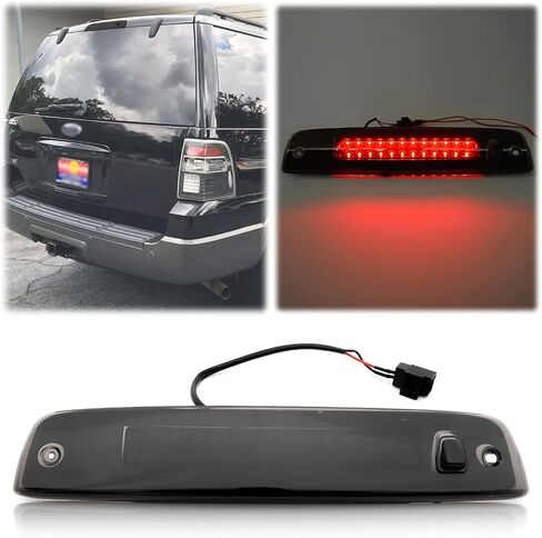 NSLUMO Led Third Brake Light Replacement for 2003-2017 F'ord Expedition/Lincoln Navigator Rear Red LED 3rd Brake Center High Mount Stop Lamp Smoked Lens CHMSL 923259 in Saudi Arabia