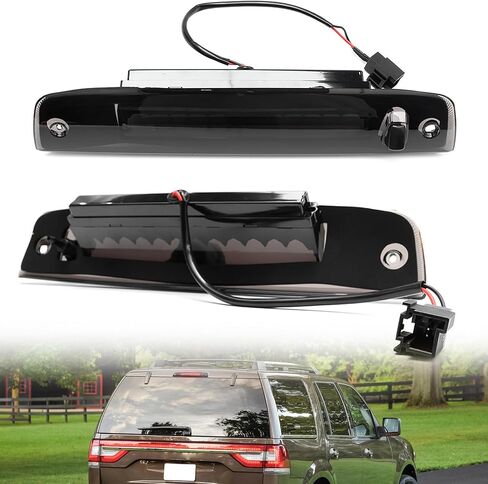 NSLUMO Led Third Brake Light Replacement for 2003-2017 F'ord Expedition/Lincoln Navigator Rear Red LED 3rd Brake Center High Mount Stop Lamp Smoked Lens CHMSL 923259 in Saudi Arabia