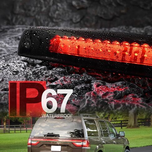 NSLUMO Led Third Brake Light Replacement for 2003-2017 F'ord Expedition/Lincoln Navigator Rear Red LED 3rd Brake Center High Mount Stop Lamp Smoked Lens CHMSL 923259 in Saudi Arabia