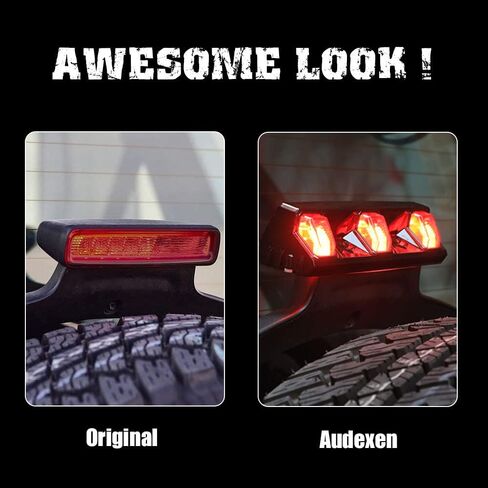 مصباح فرامل ثالث LED AUDEXEN، مصباح توقف عالي JL متوافق مع جيب رانجلر JL JLU 2018-2022 in Kuwait