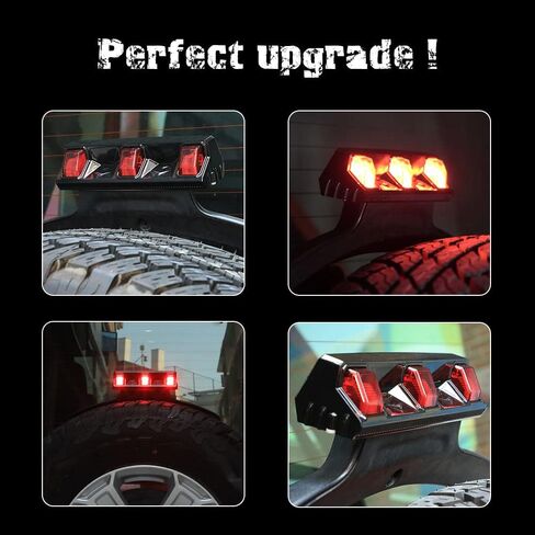 مصباح فرامل ثالث LED AUDEXEN، مصباح توقف عالي JL متوافق مع جيب رانجلر JL JLU 2018-2022 in Kuwait