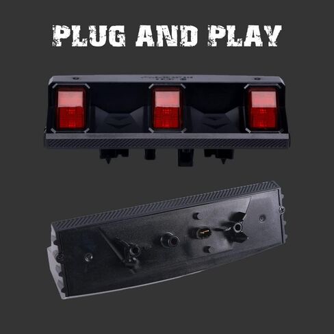 مصباح فرامل ثالث LED AUDEXEN، مصباح توقف عالي JL متوافق مع جيب رانجلر JL JLU 2018-2022 in Kuwait