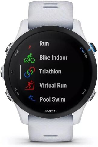ساعة ذكية SETPOT Garmin Forerunner 255 GPS للجري 46 مم، رؤى متقدمة، بطارية طويلة الأمد | حزمة الحماية مع واقي شاشة HD من الزجاج المقوى (موسيقى، أبيض) in Saudi Arabia