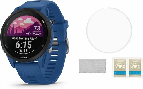 ساعة ذكية SETPOT Garmin Forerunner 255 GPS للجري 46 مم، رؤى متقدمة، بطارية طويلة الأمد | حزمة الحماية مع واقي شاشة HD من الزجاج المقوى (موسيقى، أبيض) in Saudi Arabia