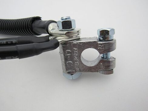 صنع في الولايات المتحدة الأمريكية مجموعة كابلات البطارية المخصصة المتوافقة/البديلة لسيارة Ford Superduty F250/F350/Excursion 1999-2003 7.3L Powerstroke 2/0 - نهاية مستقيمة لبدء ما بعد البيع. الأصل 2298/ق in Kuwait