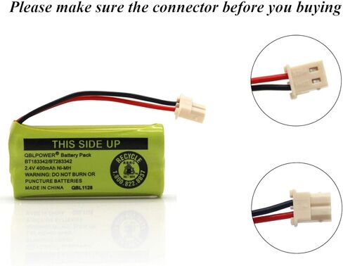 BT-183342 BT-283342 BT-166342 BT-266342 BT-162342 BT-262342 Battery Compatible with CS6114 CS6419 CS6719 EL52300 CL80111 Cordless Phone(Pack of 4) in Saudi Arabia