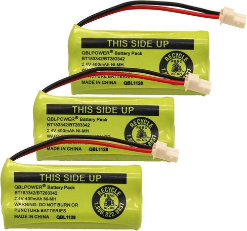 BT-183342 BT-283342 BT-166342 BT-266342 BT-162342 BT-262342 Battery Compatible with CS6114 CS6419 CS6719 EL52300 CL80111 Cordless Phone(Pack of 4) in Saudi Arabia