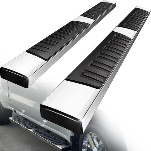 YITAMOTOR 6 inch Running Boards Compatible with 2007-2018 Chevy Silverado/GMC Sierra 1500 Double Cab, 2007-2019 2500HD 3500HD Side Step Nerf Bars (Inc. 19 1500 LD/Limited) in Saudi Arabia