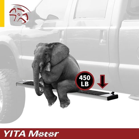 YITAMOTOR 6 inch Running Boards Compatible with 2007-2018 Chevy Silverado/GMC Sierra 1500 Double Cab, 2007-2019 2500HD 3500HD Side Step Nerf Bars (Inc. 19 1500 LD/Limited) in Saudi Arabia