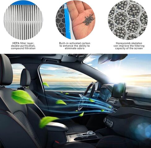 CF10285 Activated Carbon Cabin Air Filter Replacement Freshens Air, HEPA Filter Removes PM2.5 Smells For 4Runner Highlander RAV4 Camry Corolla in Saudi Arabia