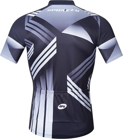 قميص رجالي لركوب الدراجات من Sponeed بأكمام قصيرة وسحاب كامل لركوب الدراجات على الطرق in Kuwait