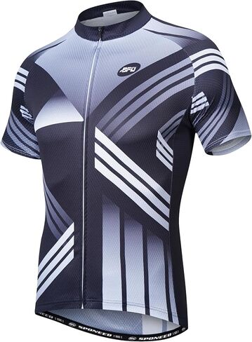 قميص رجالي لركوب الدراجات من Sponeed بأكمام قصيرة وسحاب كامل لركوب الدراجات على الطرق in Kuwait