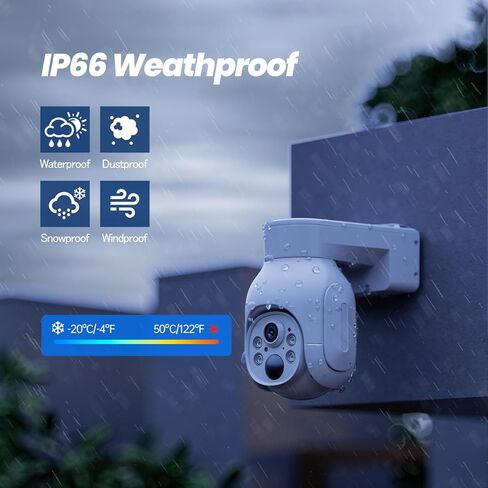 Camcamp 4MP Wireless PTZ Security Camera System, 360° Wireless Battery Camera System with Base Station, Support HDMI Output, 2-Way Audio, Motion Alert, Indoor Outdoor Home Surveillance in Kuwait