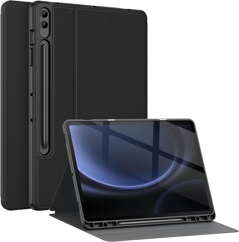 Soke Galaxy Tab S9 Plus/S9 FE+ Plus Case with S Pen Holder[SM-X610/X616B/X810/X816B/X818U]- Shockproof Smart Folio Stand Case, Soft TPU Back Cover for Samsung Galaxy Tablet S9+ 12.4 Inch,Aqua in Kuwait