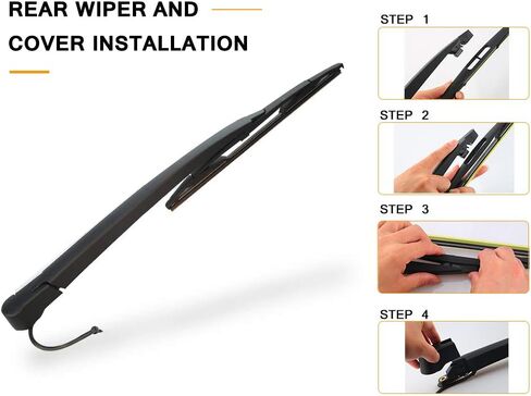 15277756 ذراع شفرة ممسحة النافذة الخلفية لسيارة Chvey Tahoe Suburban Cadillac Escalade GMC Yukon، 2007-2014 ملحقات ممسحة الزجاج الأمامي الخلفي OEM 15277756 شفرة: 12 بوصة in Kuwait