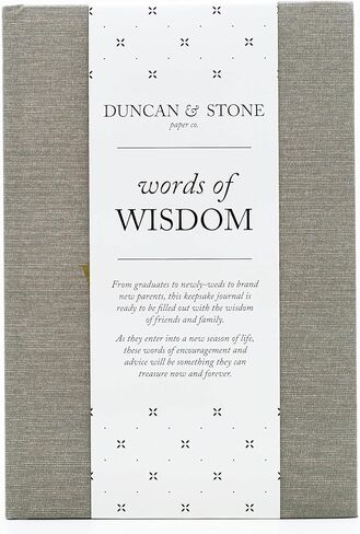 مجلة كلمات الحكمة (رمادي داكن، 109 صفحة) من تأليف دنكان وستون - مجلة البكالوريوس/التخرج/الأفكار الإيجابية - كتاب الحكمة لكبار السن لتبادل الخبرات in Kuwait