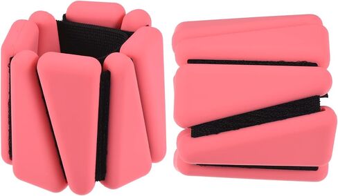 PATIKIL Ankle Weights for Women, 2Lbs Total (1Lb Each) Adjustable Wrist Weights with Removable Weights Arm Weights for Women & Men Yoga Training Walking Jogging Aerobics in Saudi Arabia