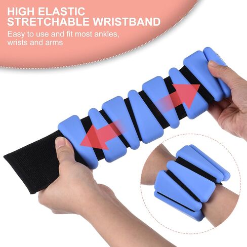 PATIKIL Ankle Weights for Women, 2Lbs Total (1Lb Each) Adjustable Wrist Weights with Removable Weights Arm Weights for Women & Men Yoga Training Walking Jogging Aerobics in Saudi Arabia