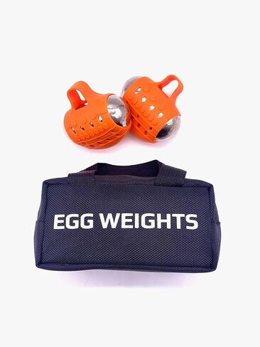 Egg Weights Knockout Max 5.0 lbs Set Bismuth Hand Weights with Anti-Slip Silicone Rubber Finger Loop for Shadowboxing, Kickboxing for Men and Women - 2 Eggs, 2.5 lbs Each + Free E-Book Workout Guide in Saudi Arabia