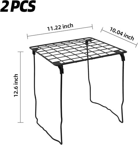 2 Pcs Locker Shelf, 12" Stackable Locker Shelves for School Lockers Office Locker Organizer Suitable for School, Office, Bathroom in Kuwait