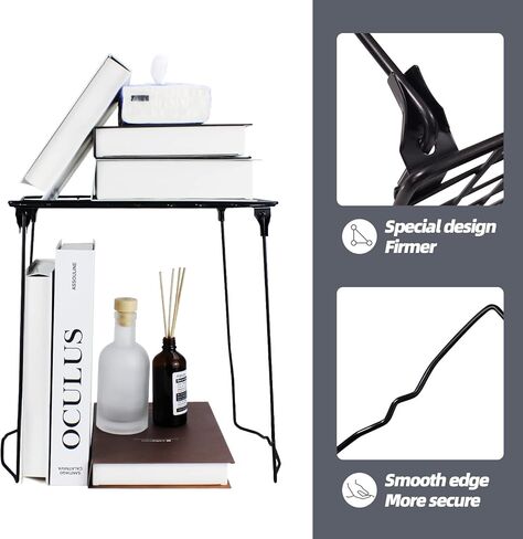 2 Pcs Locker Shelf, 12" Stackable Locker Shelves for School Lockers Office Locker Organizer Suitable for School, Office, Bathroom in Kuwait