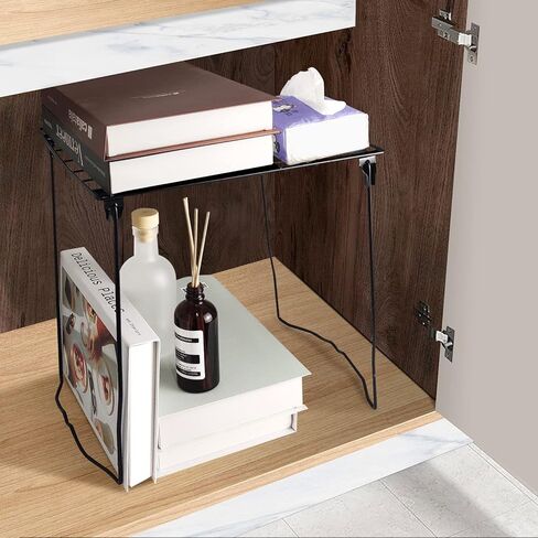 2 Pcs Locker Shelf, 12" Stackable Locker Shelves for School Lockers Office Locker Organizer Suitable for School, Office, Bathroom in Kuwait