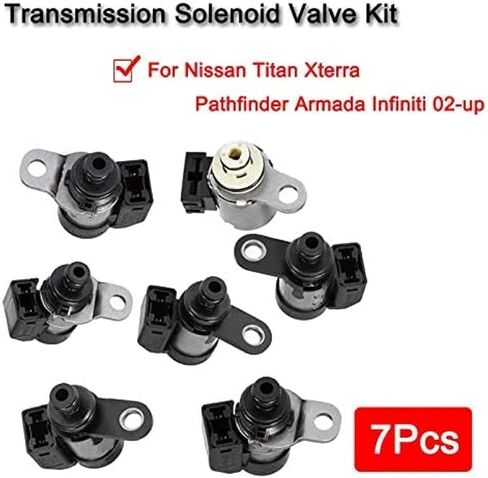 طقم الملف اللولبي للتحكم في ناقل الحركة للسيارة RE5R05A 31941-90X00 متوافق مع إنفينيتي هيونداي كيا داتسون (مجموعة RE5R05A 7 قطع) in Kuwait