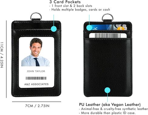 حبل قصير مطبوع عليه صورة فنسنت فان جوخ مع محفظة حامل شارة الهوية من جلد البولي يوريثان مع 3 جيوب للبطاقات، ومشبك أمان منفصل وبطاقة ملاحظات متطابقة. هدية من مصباح يدوي سلسلة المفاتيح Carabiner. in Kuwait