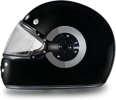 Daytona Helmets Retro Full Face Motorcycle Helmet - DOT Approved Vintage Motorcycle Helmet for Motorcycles, Cruisers, Scooters & Mopeds - Retro Motorcycle Helmets for Men, Women and Youth in Kuwait