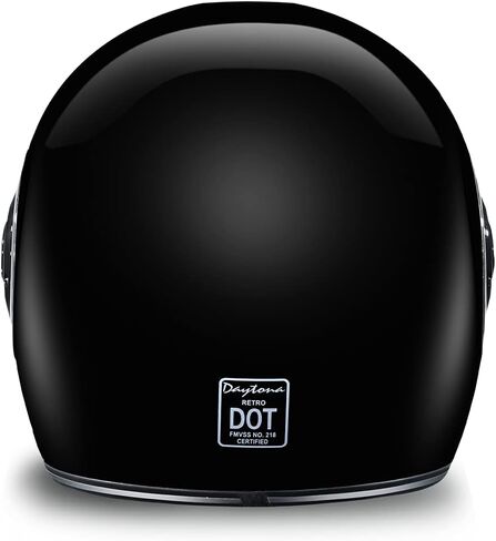 Daytona Helmets Retro Full Face Motorcycle Helmet - DOT Approved Vintage Motorcycle Helmet for Motorcycles, Cruisers, Scooters & Mopeds - Retro Motorcycle Helmets for Men, Women and Youth in Kuwait