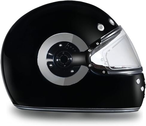 Daytona Helmets Retro Full Face Motorcycle Helmet - DOT Approved Vintage Motorcycle Helmet for Motorcycles, Cruisers, Scooters & Mopeds - Retro Motorcycle Helmets for Men, Women and Youth in Kuwait
