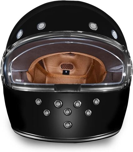 Daytona Helmets Retro Full Face Motorcycle Helmet - DOT Approved Vintage Motorcycle Helmet for Motorcycles, Cruisers, Scooters & Mopeds - Retro Motorcycle Helmets for Men, Women and Youth in Kuwait