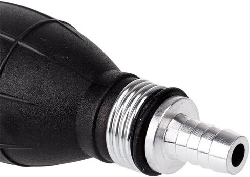 Zker 6FT Nylon Braided 1/4" Marine Outboard Boat Fuel Hose Line Assembly with Primer Bulb Steel Hose Clamps for Motor RVs in Kuwait